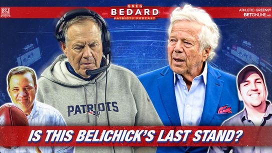 .@athleticgreens Podcast & Video: Bedard Patriots Pod - Is Cardinals game Belichick's last stand? taken at BSJ Headquarters (Patriots)